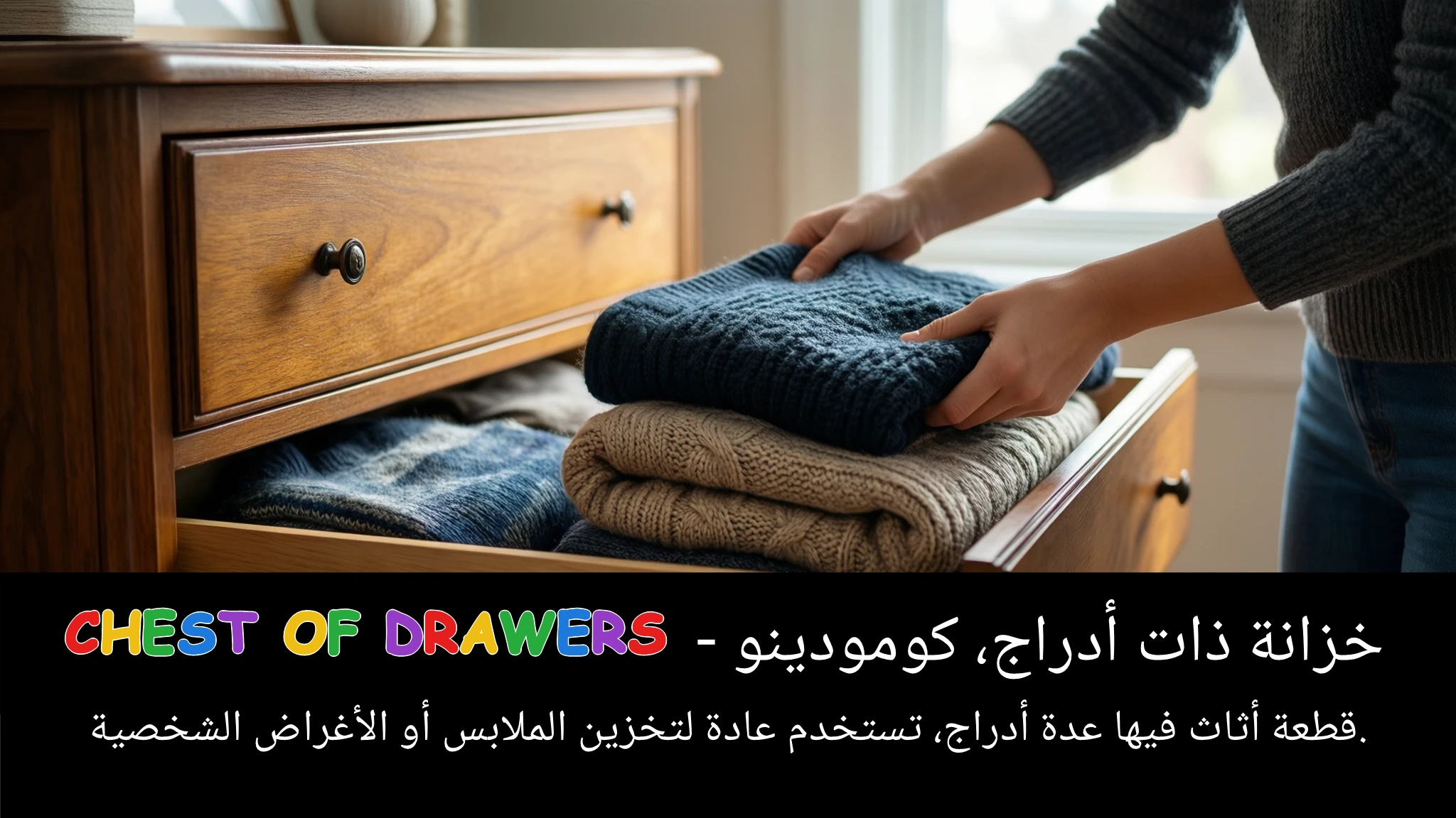 Arabic Illustration for chest of drawers